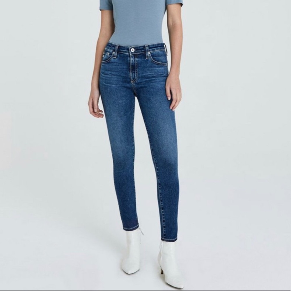 AG The Farrah High-rise Skinny Jeans
